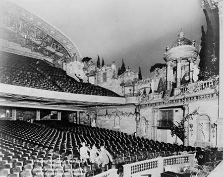 Riviera Theatre - NW AUD WALL FROM STAGE FROM JOHN LAUTER
